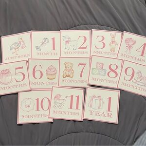 The Beaufort Bonnet Company Baby Month Cards